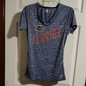 Russell Athletic Women's Heathered Blue Florida Tee